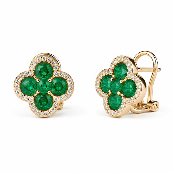Orecchini Ultima Edizione Donna in Argento OAO7371 VERDE GIALLO - OAO7371 VERDE GIALLO